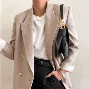 Last 1🔥 Zara Straight cut double breasted blazer